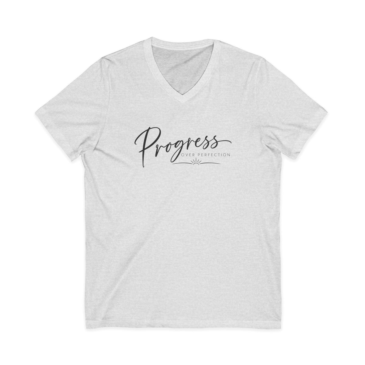 Progress Script V-Neck T-Shirt