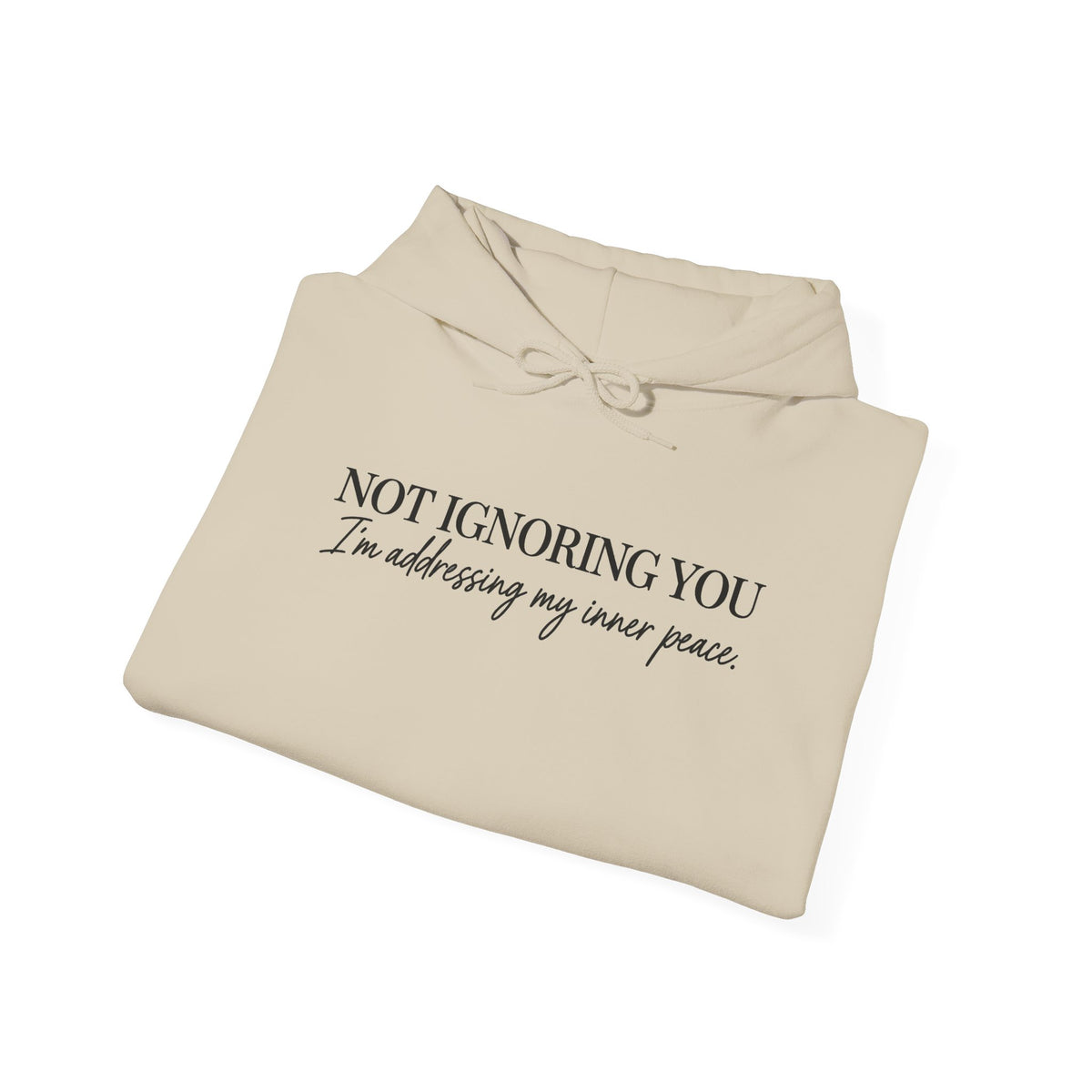 Not Ignoring You Hoodie | Inner Peace Script