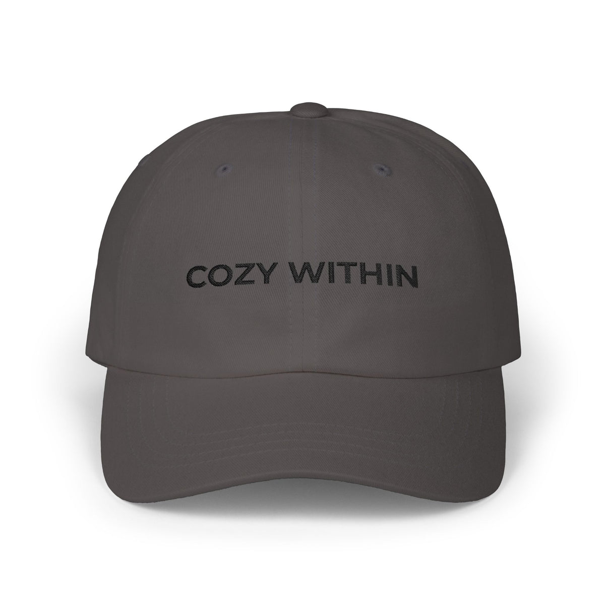 Cozy Within Embroidered Dad Cap — Adjustable Unisex Hat