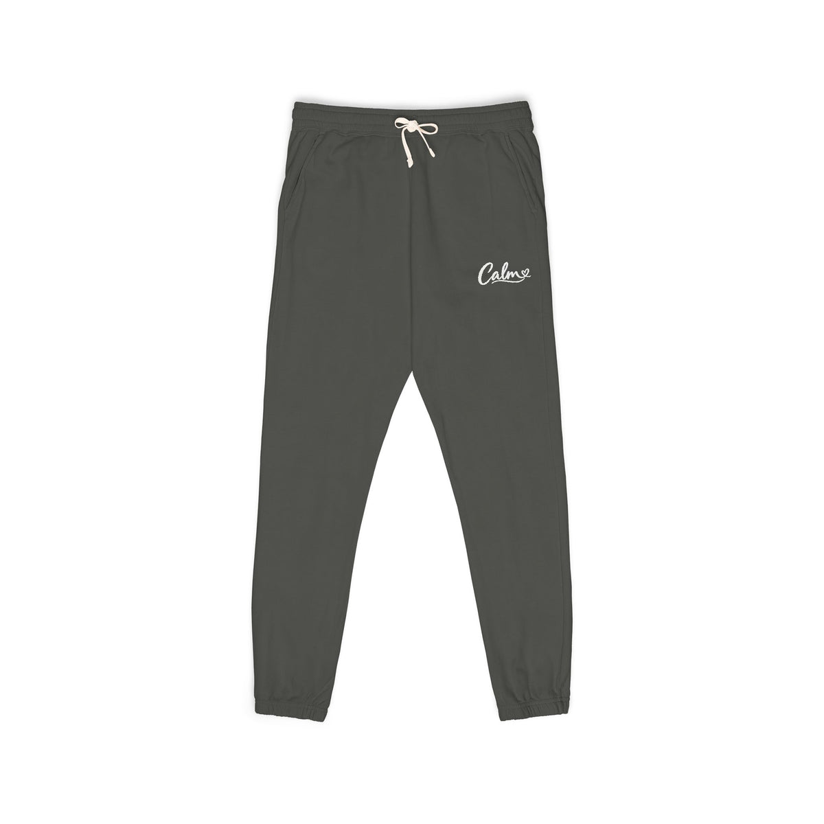 Garment-Dyed Fleece Sweatpants — Relaxed Joggers