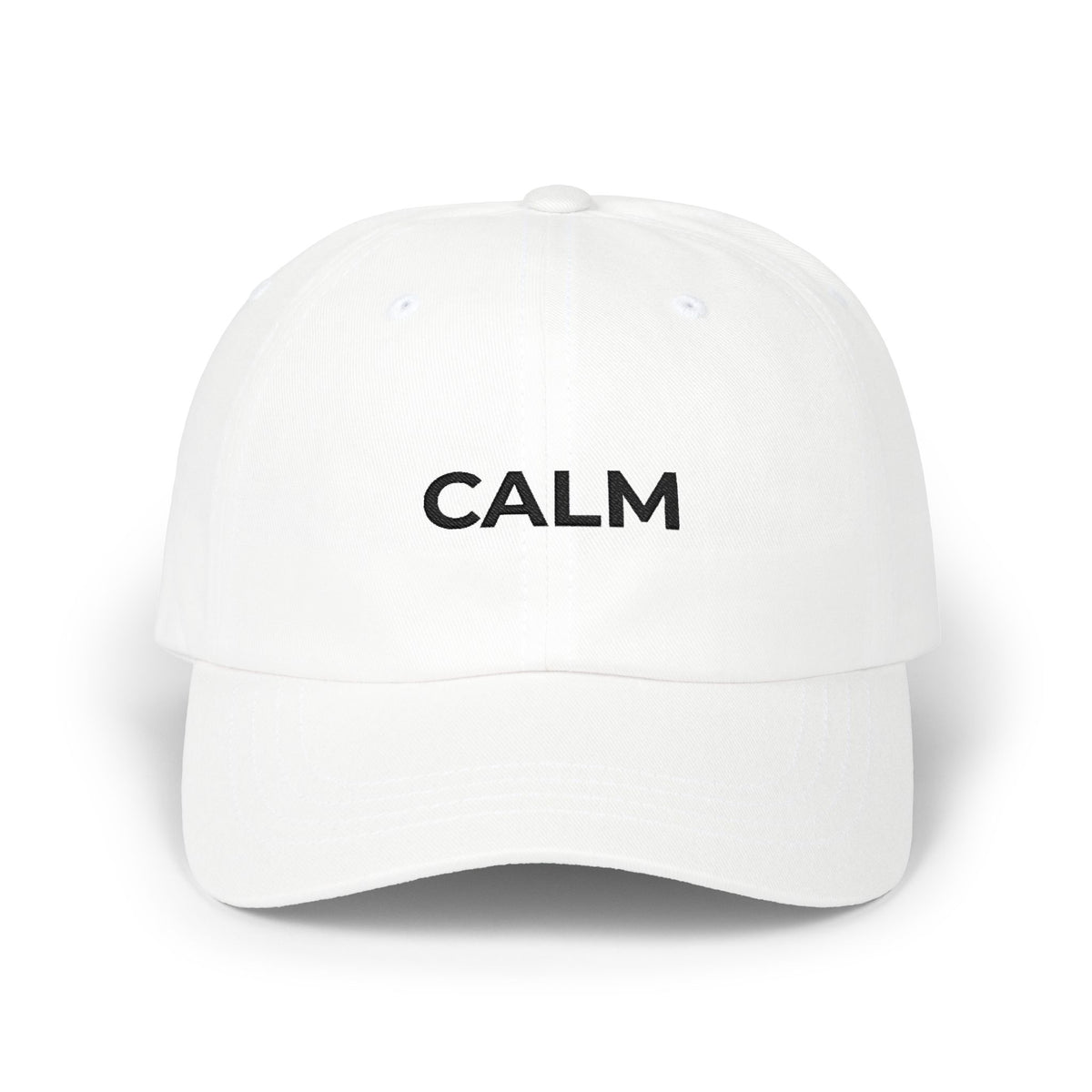 CALM Embroidered Dad Cap — Adjustable Unisex Hat