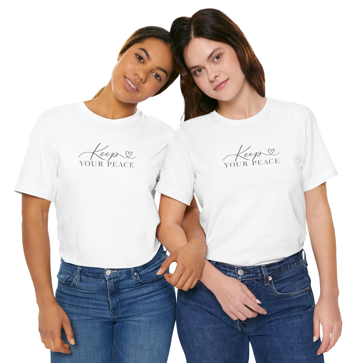 Keep Your Peace T-Shirt — Minimal Script Cotton Tee