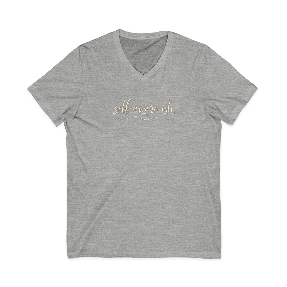 Self Aware-ish V-Neck Tee | Inner Work In Progress Graphic