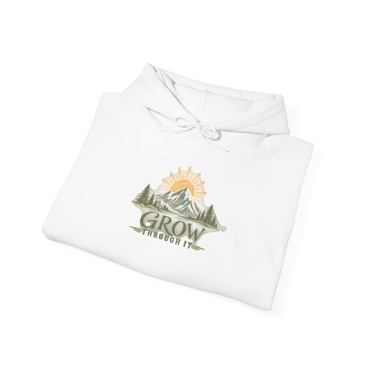 Grow Through It Sunrise Mountain Hoodie