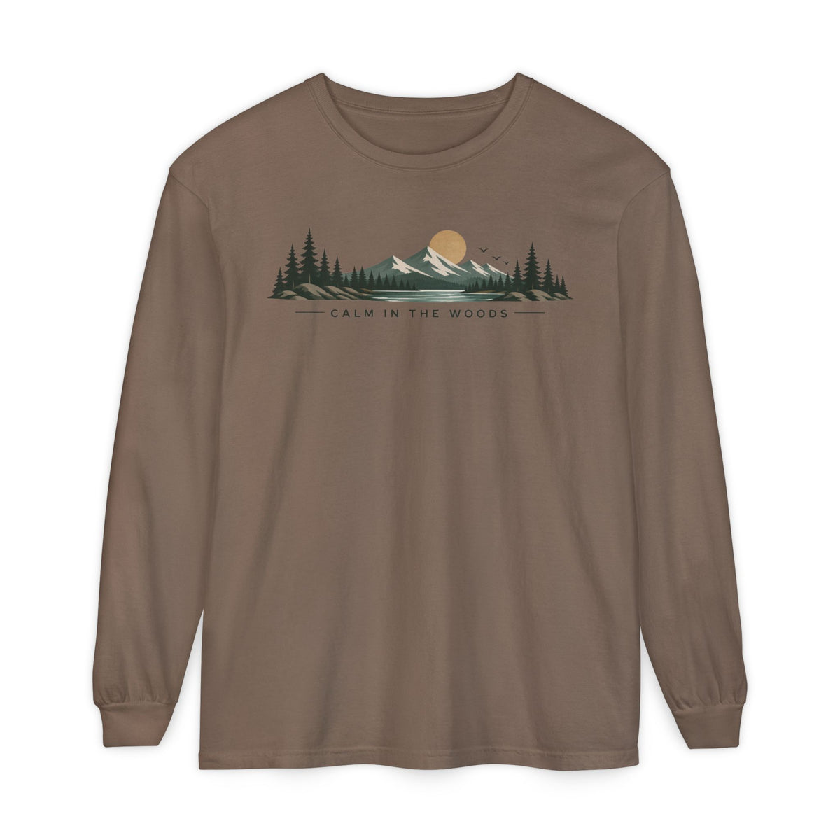 Calm in the Woods Garment-Dyed Long Sleeve Tee