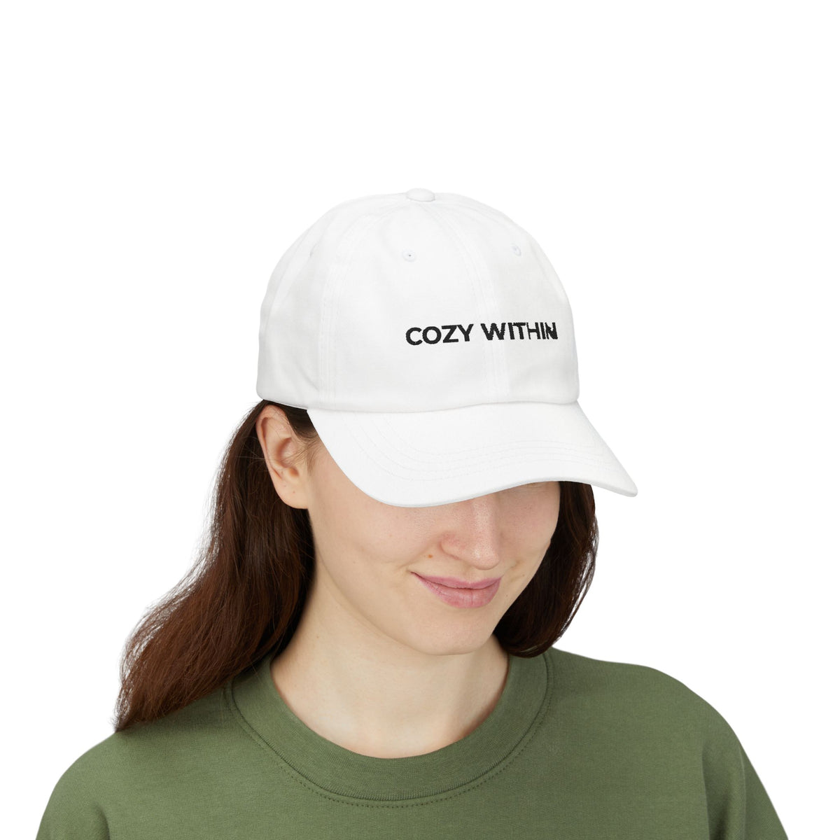 Cozy Within Embroidered Dad Cap — Adjustable Unisex Hat