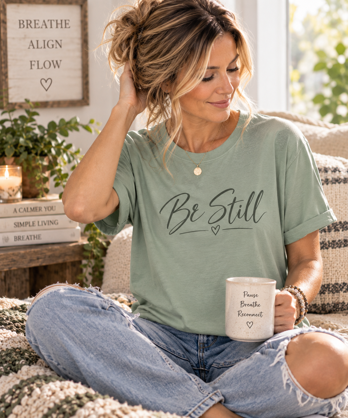 Be Still Garment-Dyed T-Shirt — Relaxed Fit