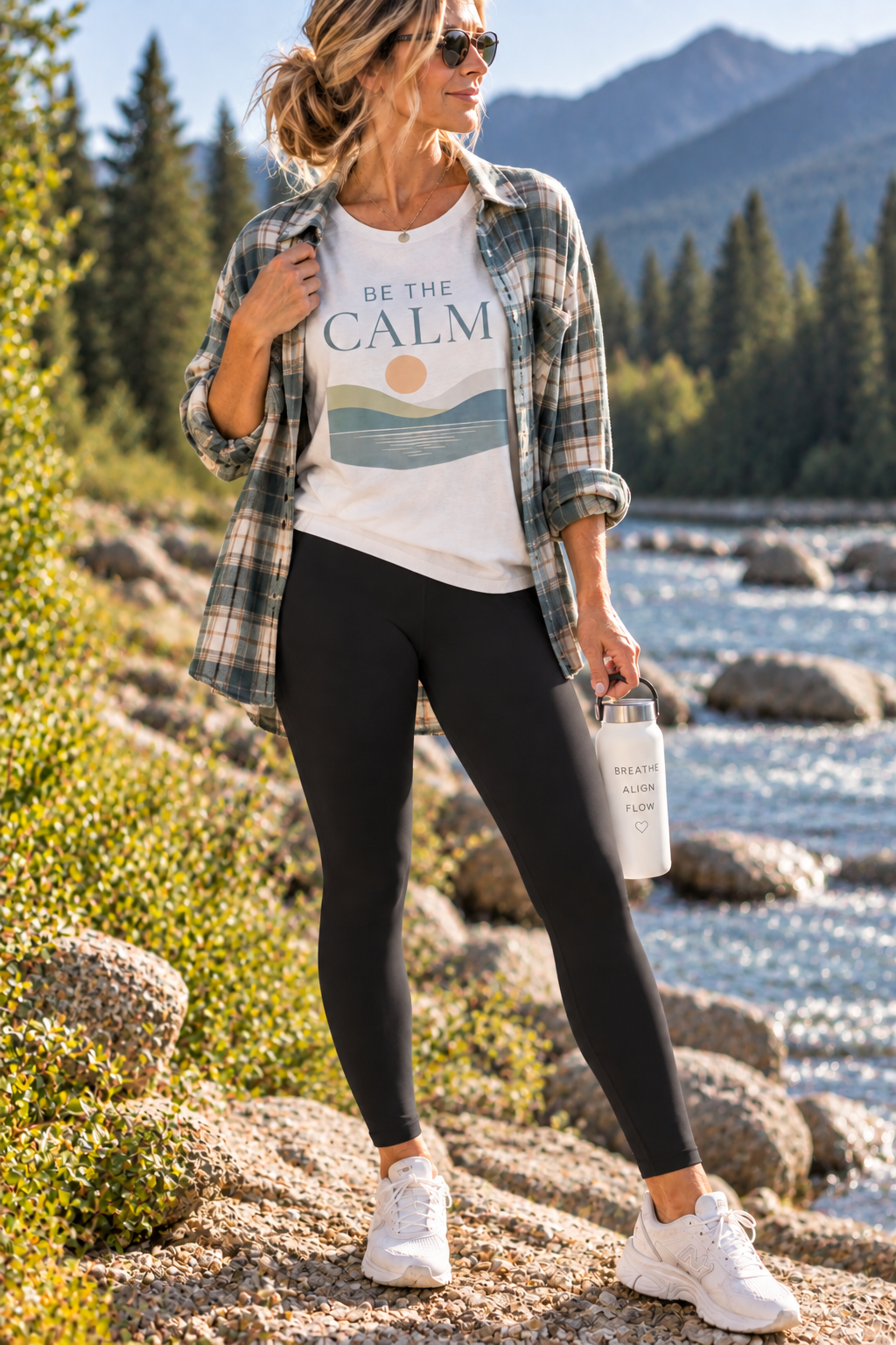 Be The Calm tee | Sunrise Wave Graphic T-Shirt