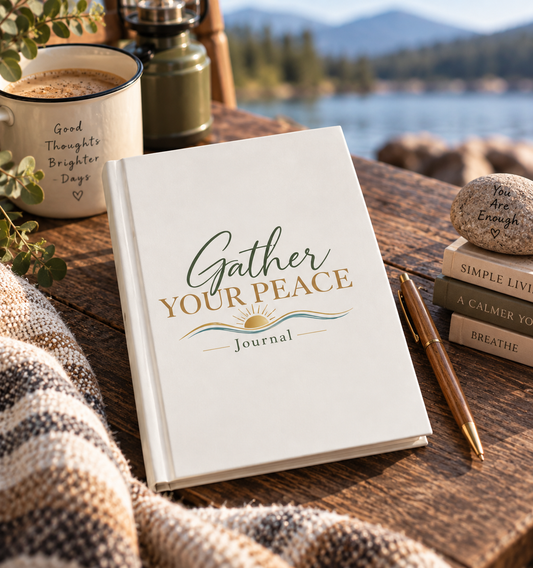 Gather Your Peace Hardcover Journal — Lined Matte Journal